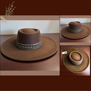 Wide Brim Boater Hat